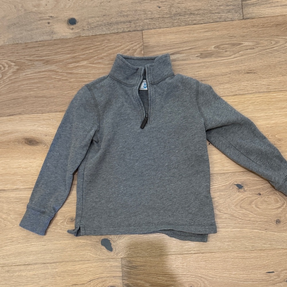 Crewcuts Charcoal Kids Quarter-Zip Sweater